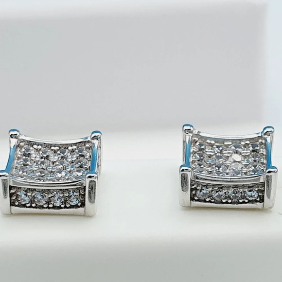 - "925 Sterling Silver Cubic Zirconia Earrings, U19254841 - Picture 9 of 11